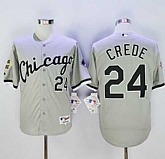 Chicago White Sox #24 Joe Crede Gray 2005 World Series Stitched Baseball Jersey,baseball caps,new era cap wholesale,wholesale hats
